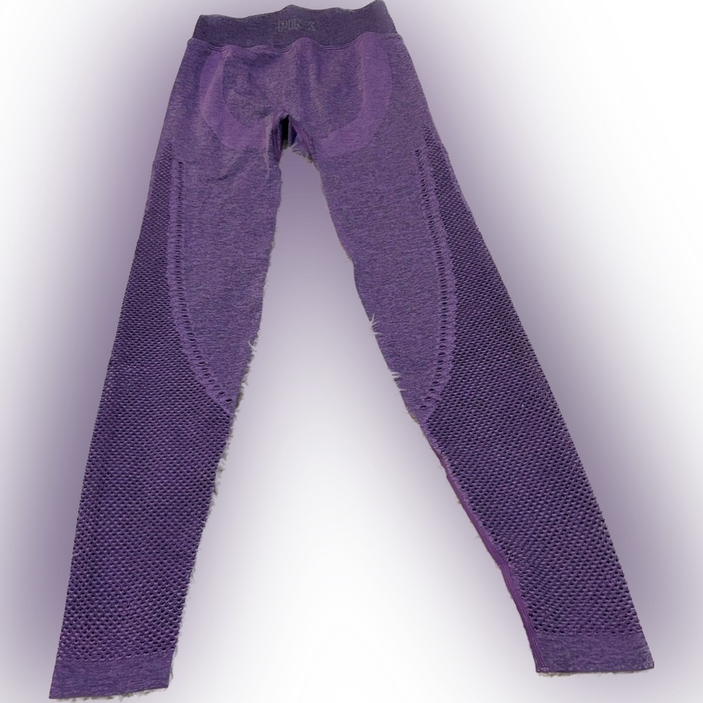 $10 clearance sale Victoria secrets PINK purple mesh leggings XS